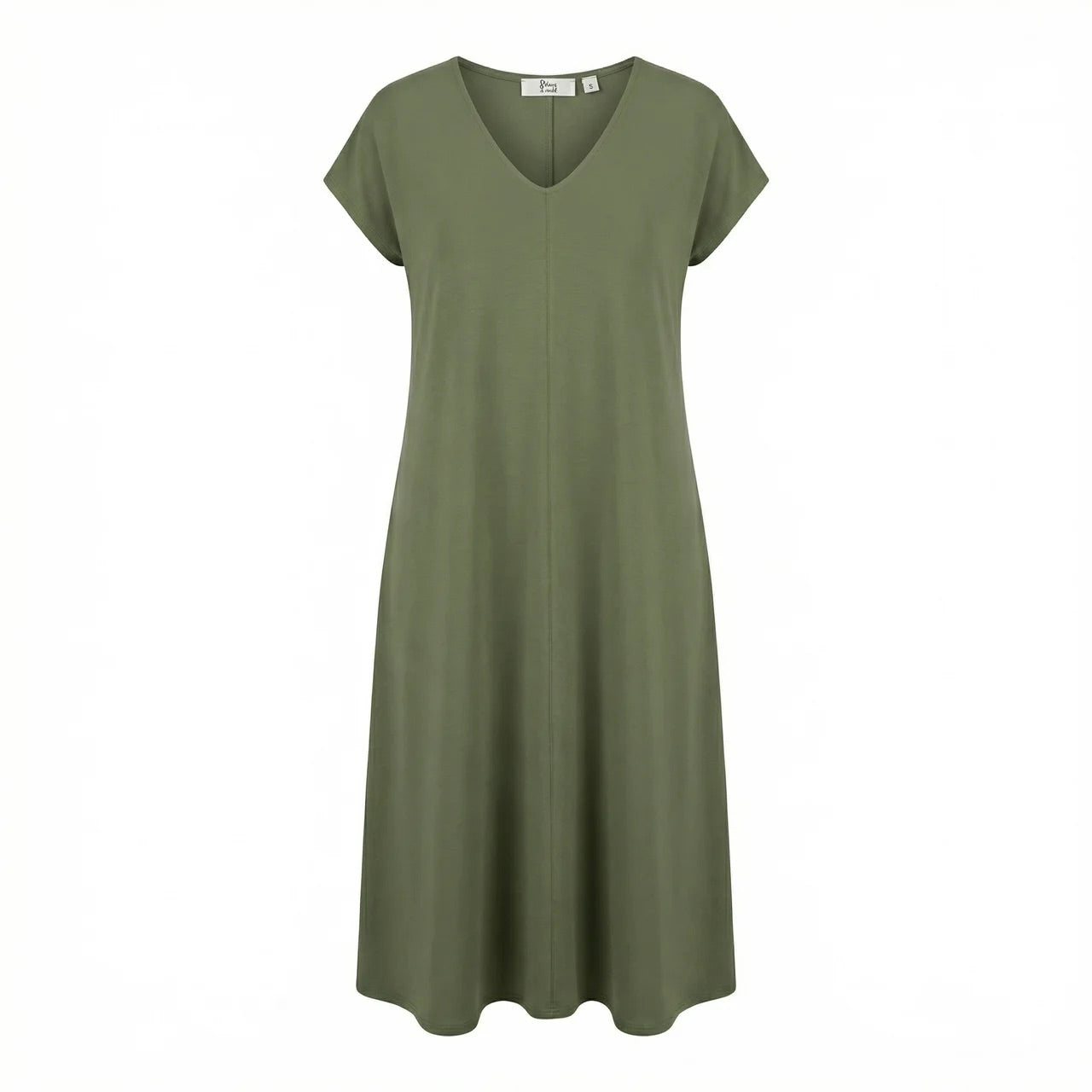 Midikleid - V-Neck