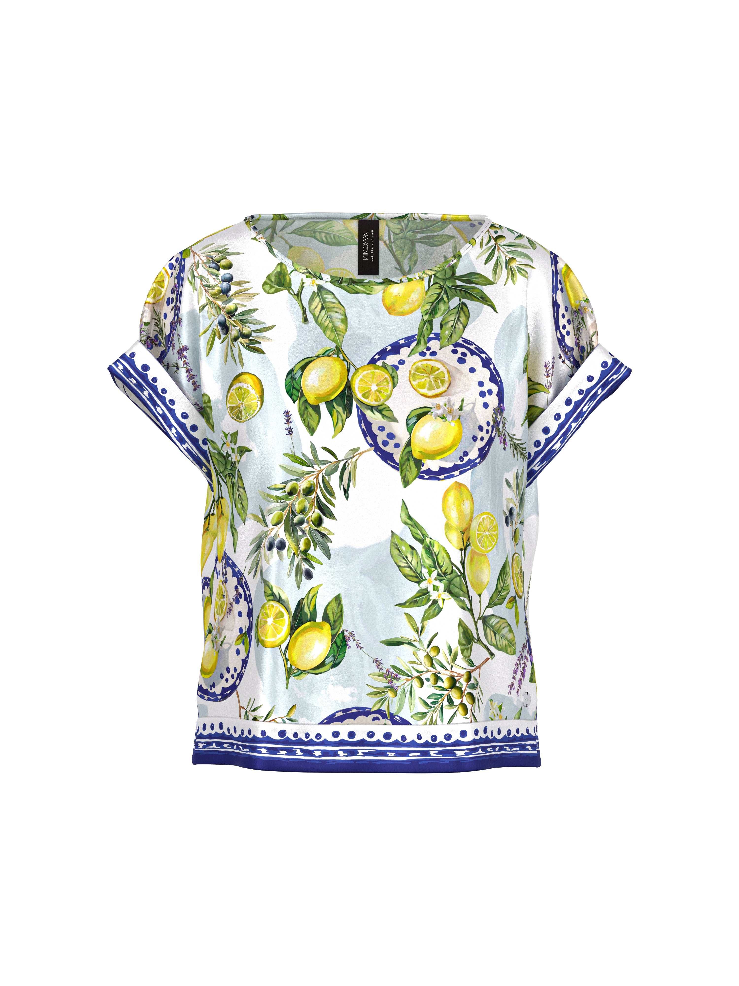 Bluse - Zitronenprint
