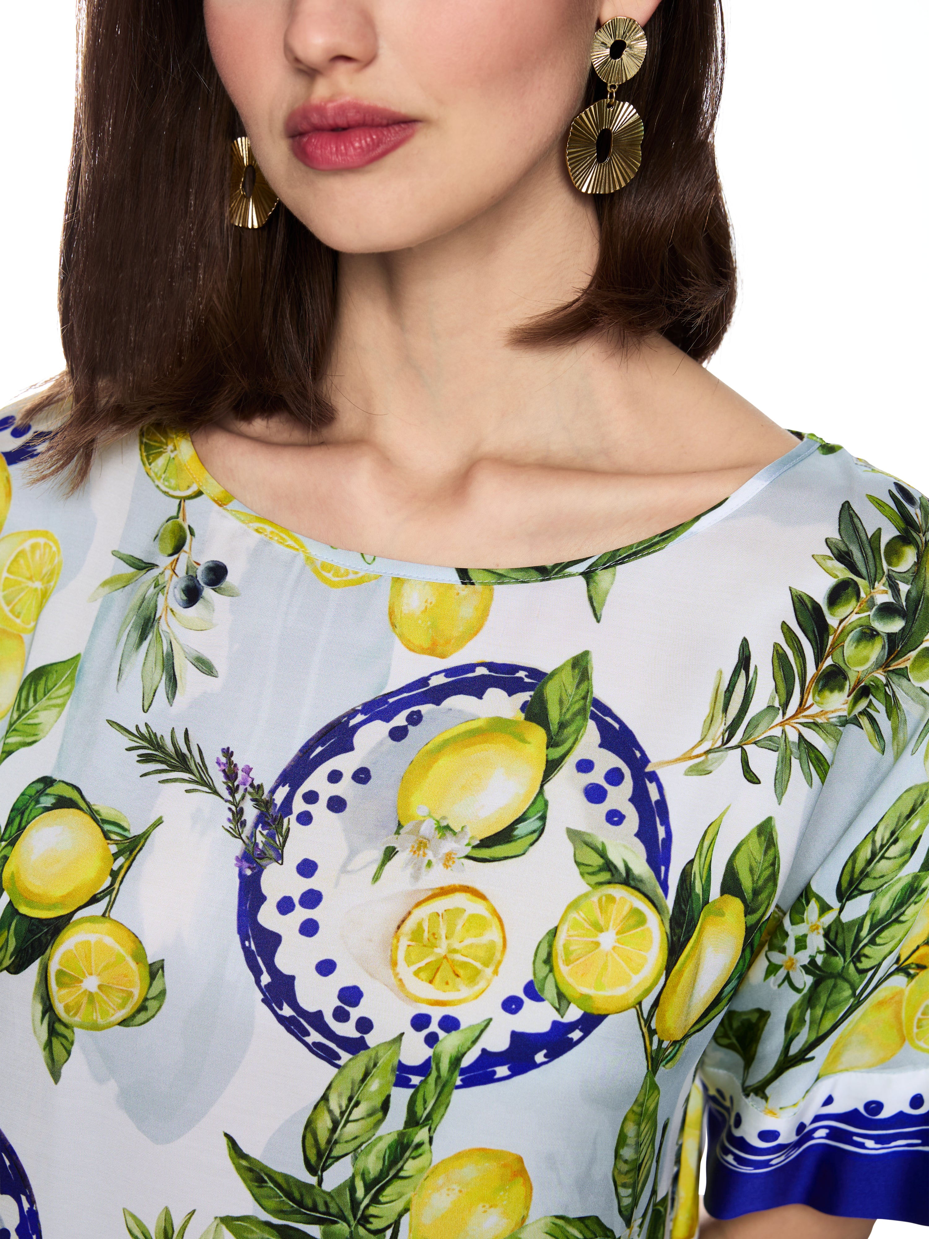 Bluse - Zitronenprint