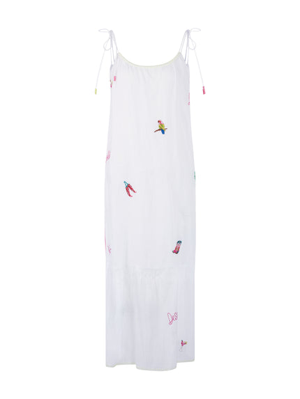 Midikleid - Stickerei