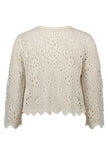 Strickjacke - Ajourmuster