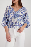 Bluse - Allover-Print