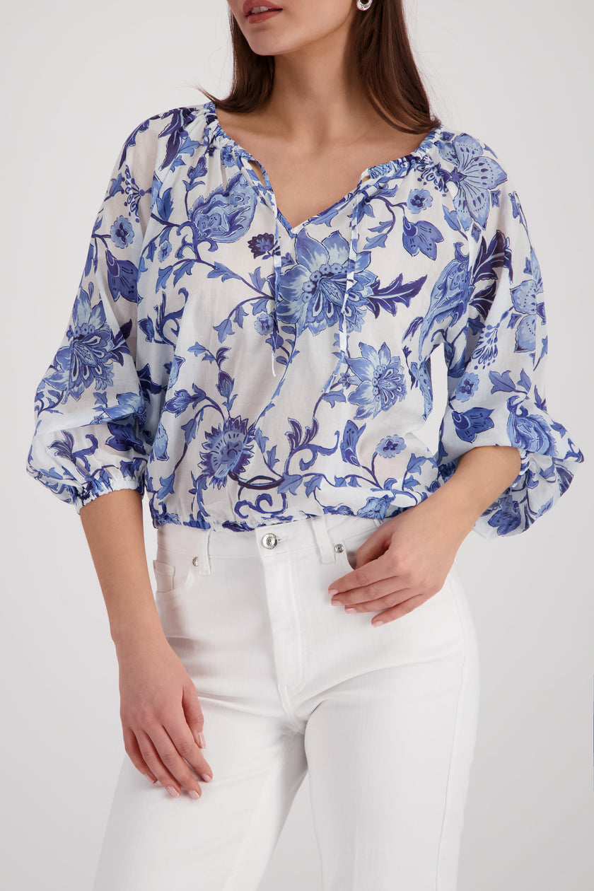 Bluse - Allover-Print