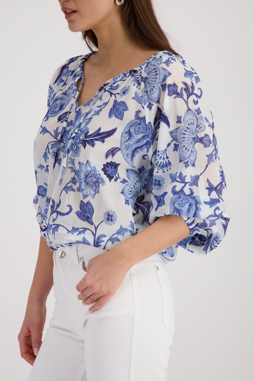 Bluse - Allover-Print