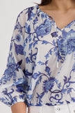 Bluse - Allover-Print
