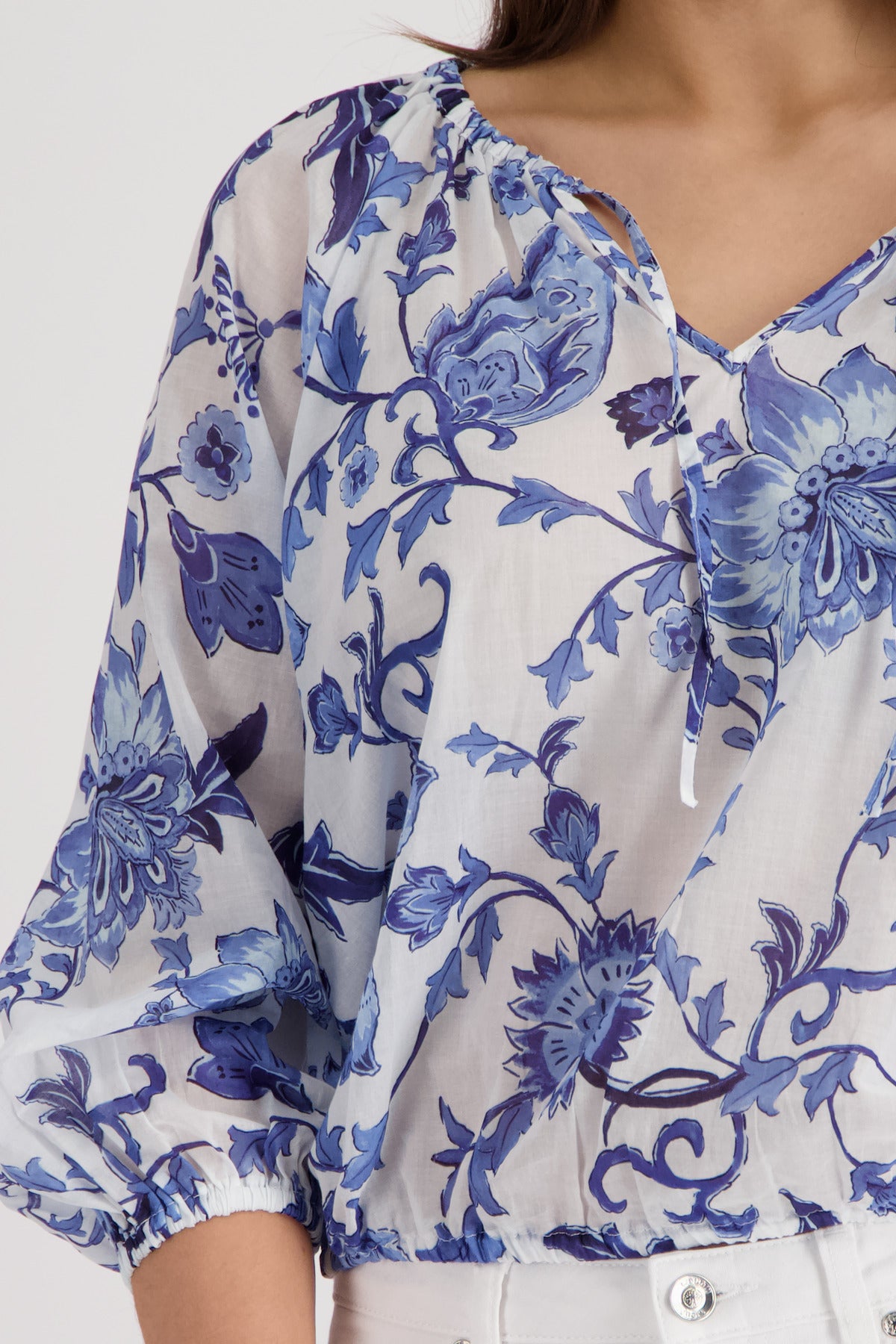 Bluse - Allover-Print