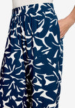 Stoffhose - Blumenmuster