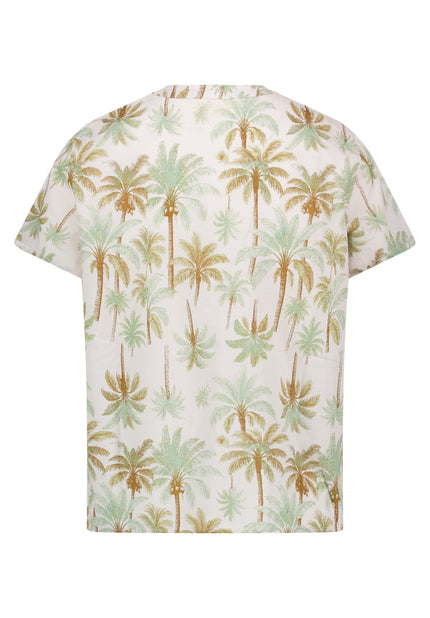 Blusenshirt - Palmenprint