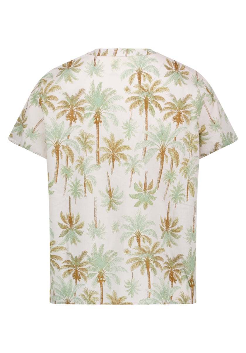 Blusenshirt - Palmenprint