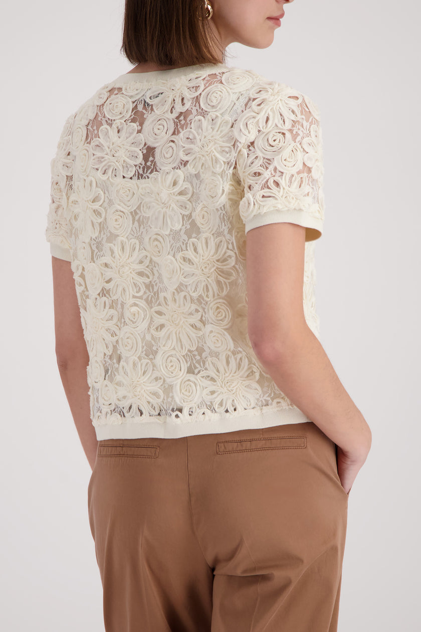 Strickjacke - Spitze