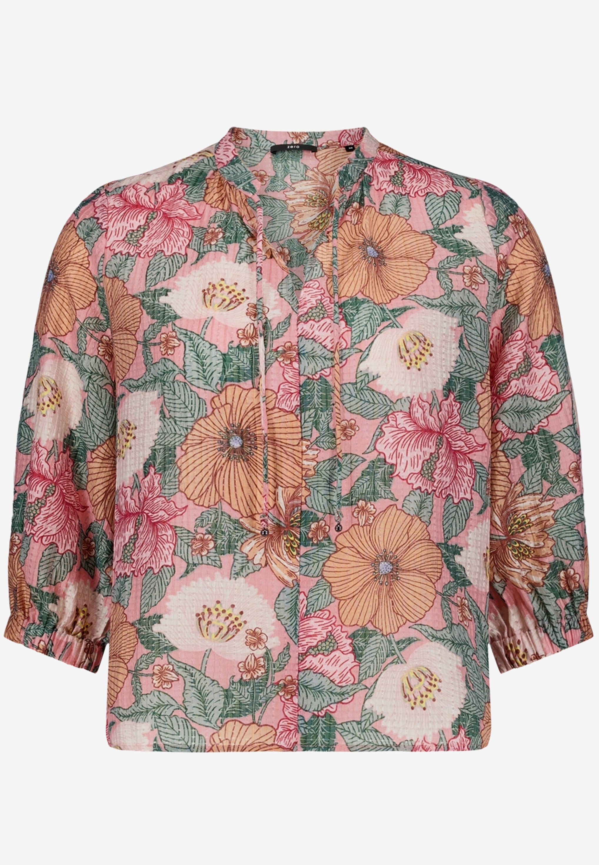 Schlupfbluse - Blumenmuster