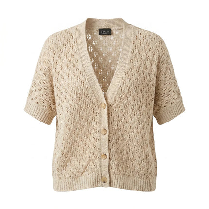 Strickjacke - Ajourmuster
