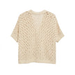 Strickjacke - Ajourmuster