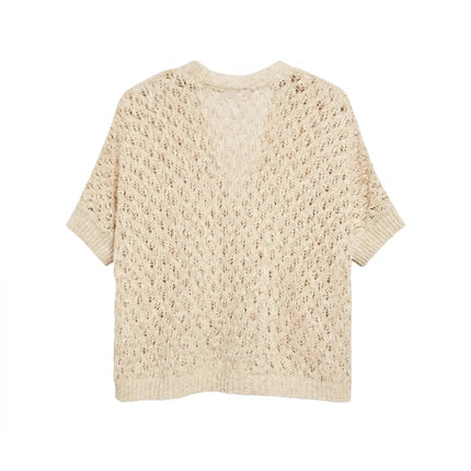 Strickjacke - Ajourmuster