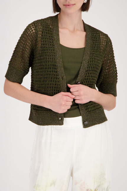 Strickjacke - Lurex