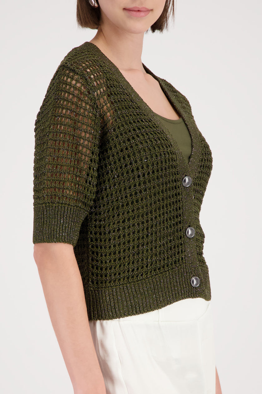 Strickjacke - Lurex