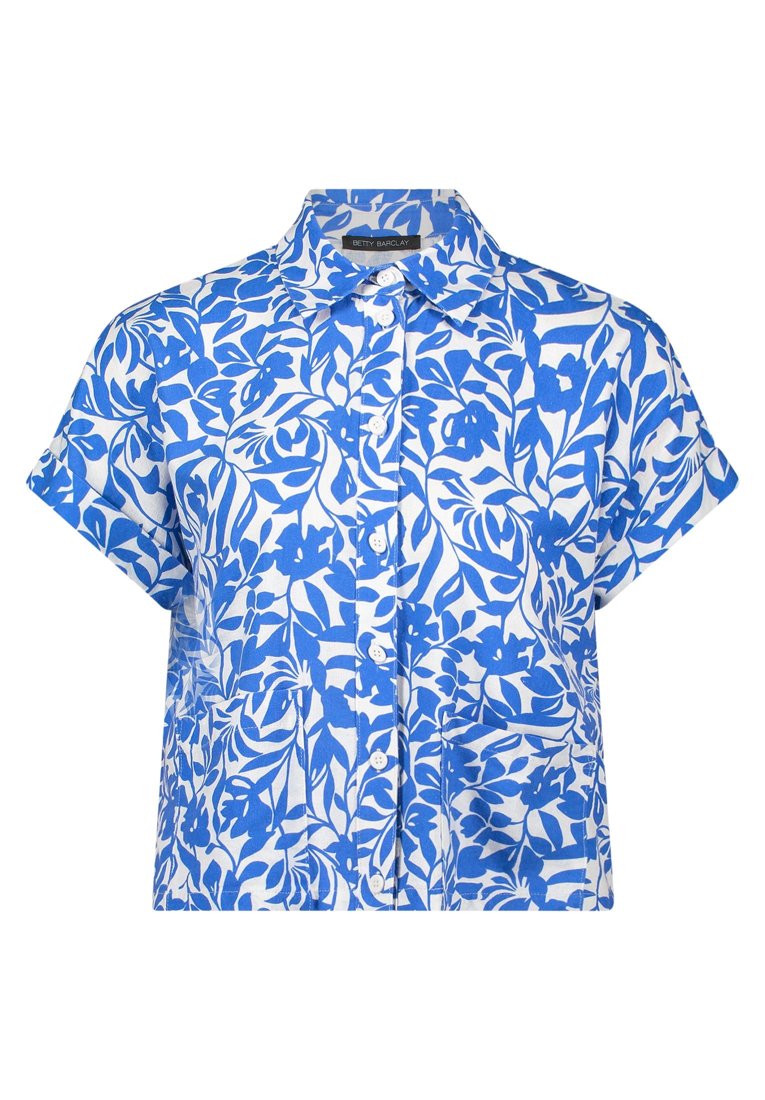 Leinenbluse - Flowerprint
