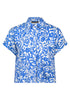 Leinenbluse - Flowerprint