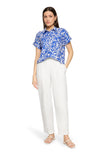 Leinenbluse - Flowerprint