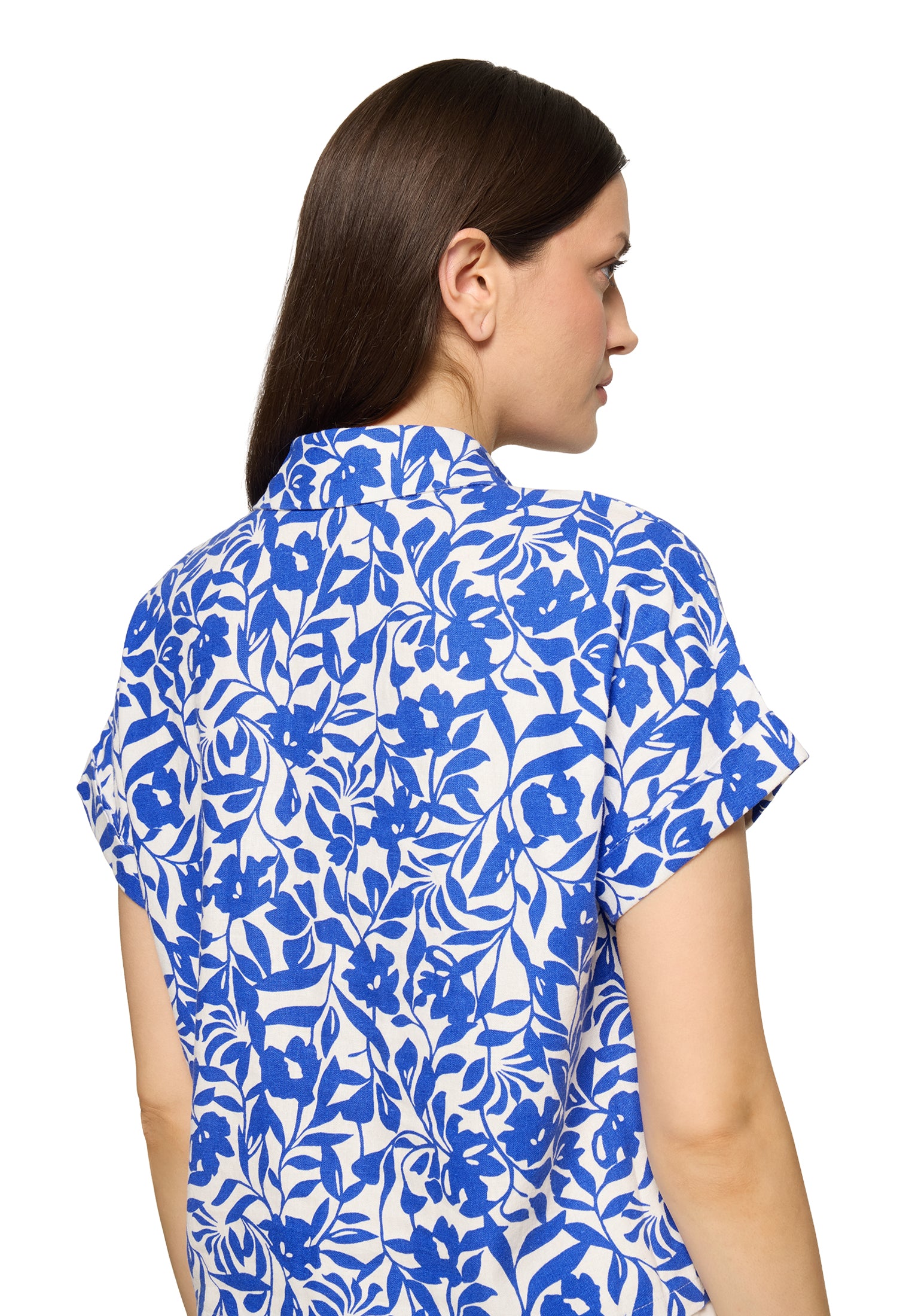 Leinenbluse - Flowerprint
