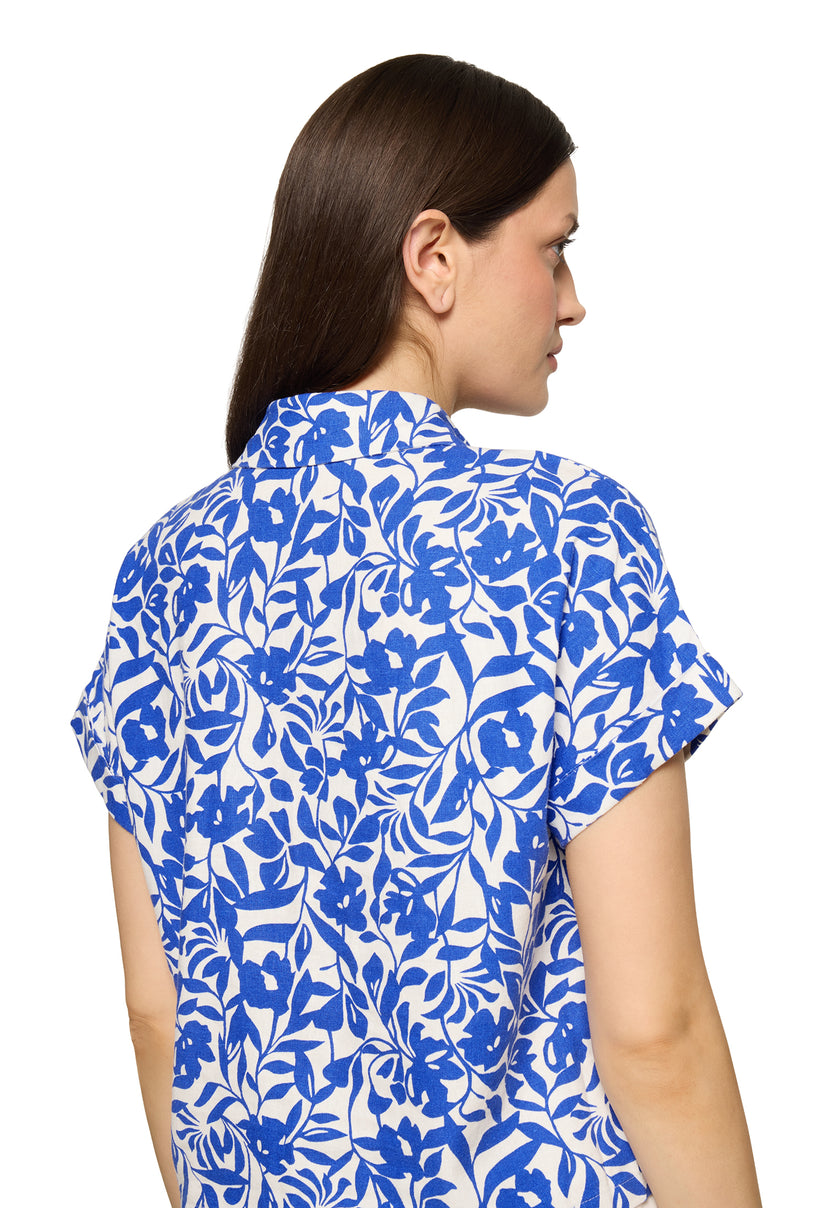 Leinenbluse - Flowerprint