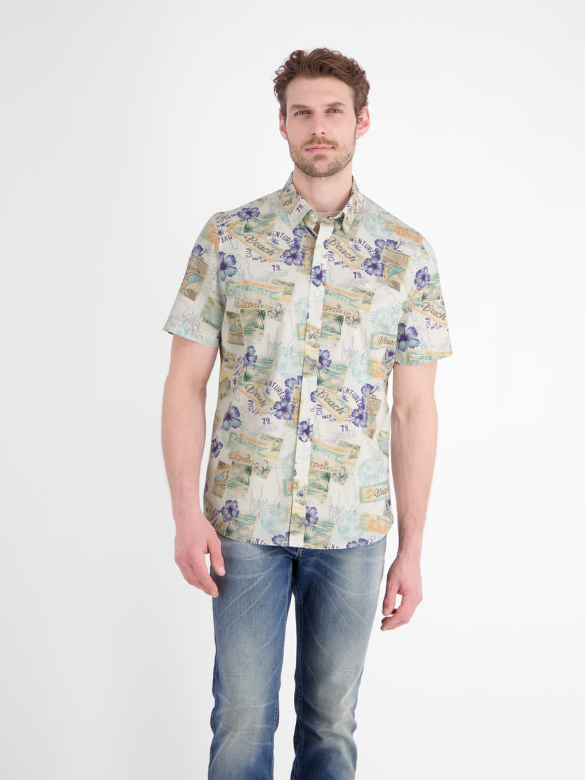 Kurzarmhemd - Hawaiiprint