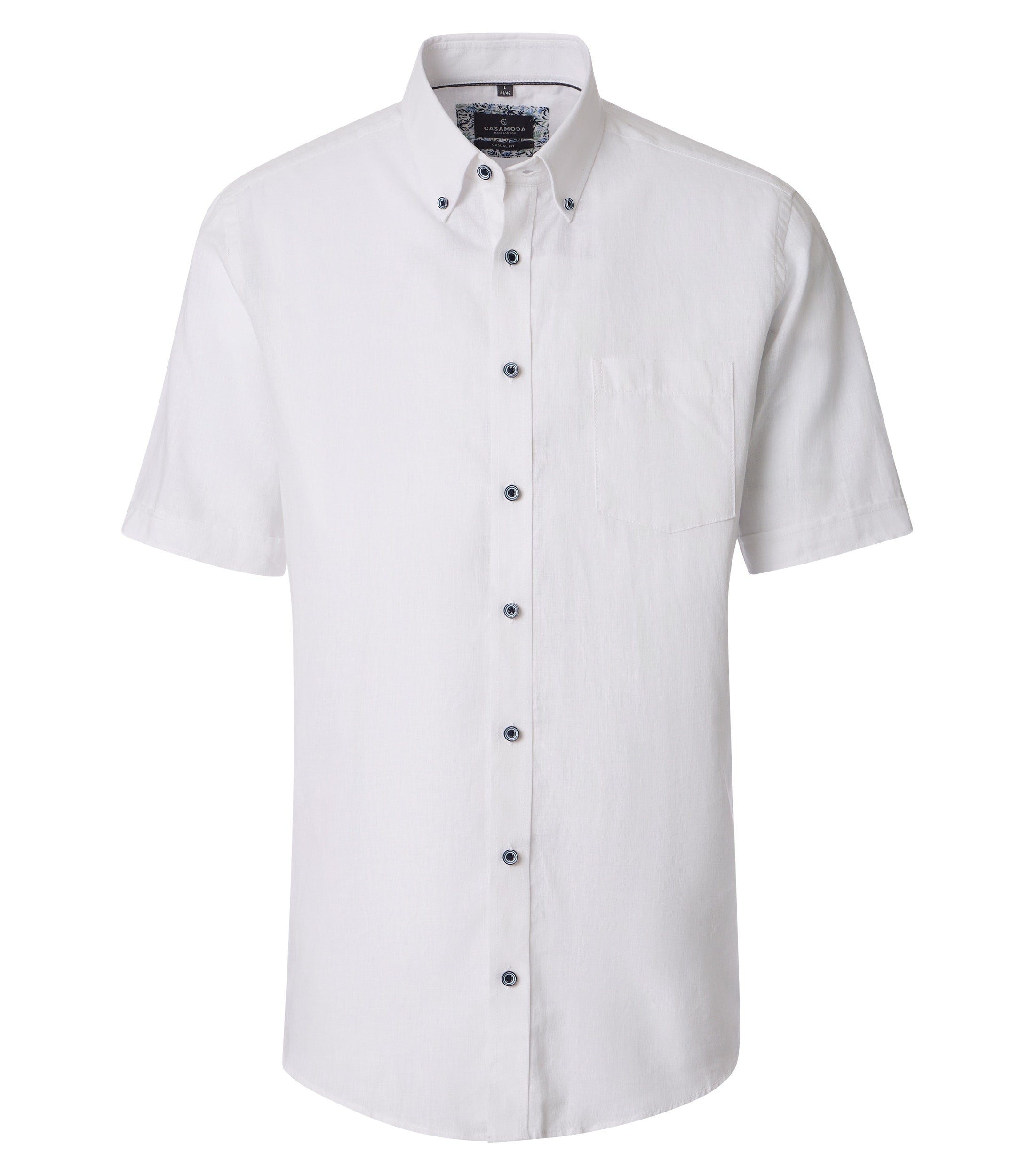 Leinenhemd - Button Down Kragen