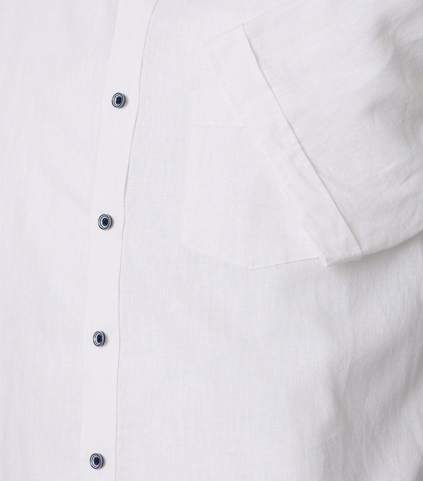 Leinenhemd - Button Down Kragen