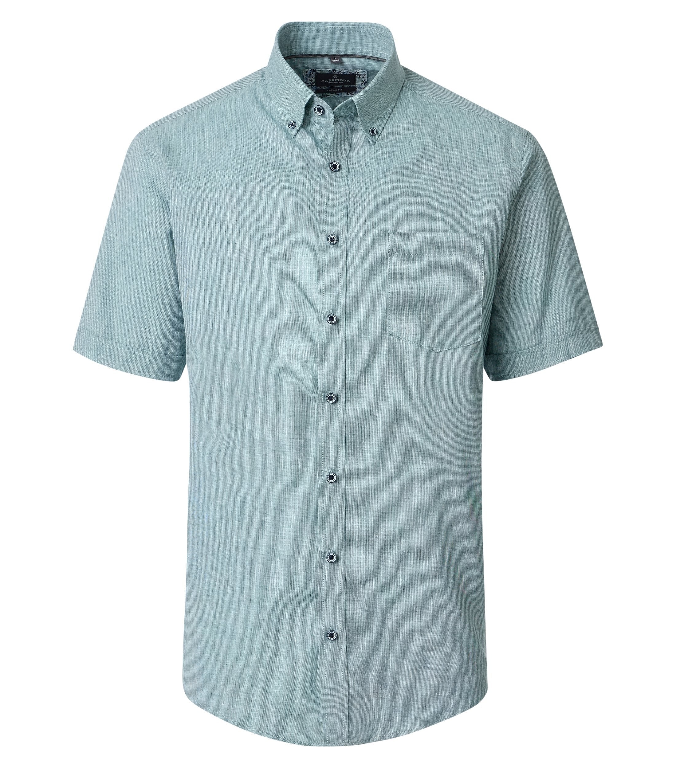 Leinenhemd - Button Down Kragen