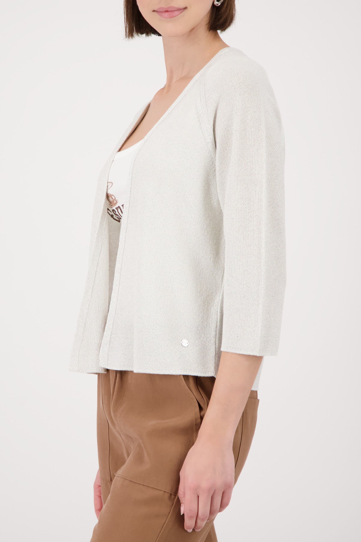 Strickjacke - Lurex