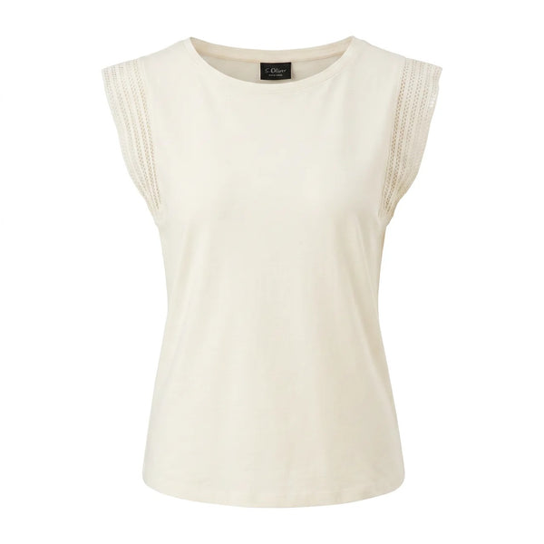 T-Shirt - Spitzenrand