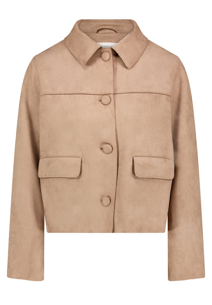 Jacke - Veloursleder-Optik
