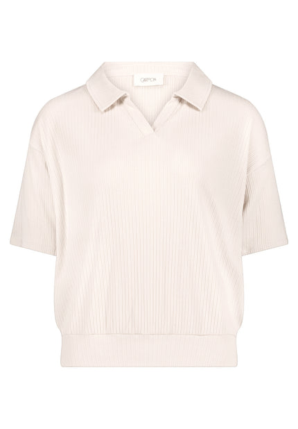 Poloshirt - Rippstruktur