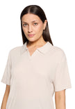 Poloshirt - Rippstruktur
