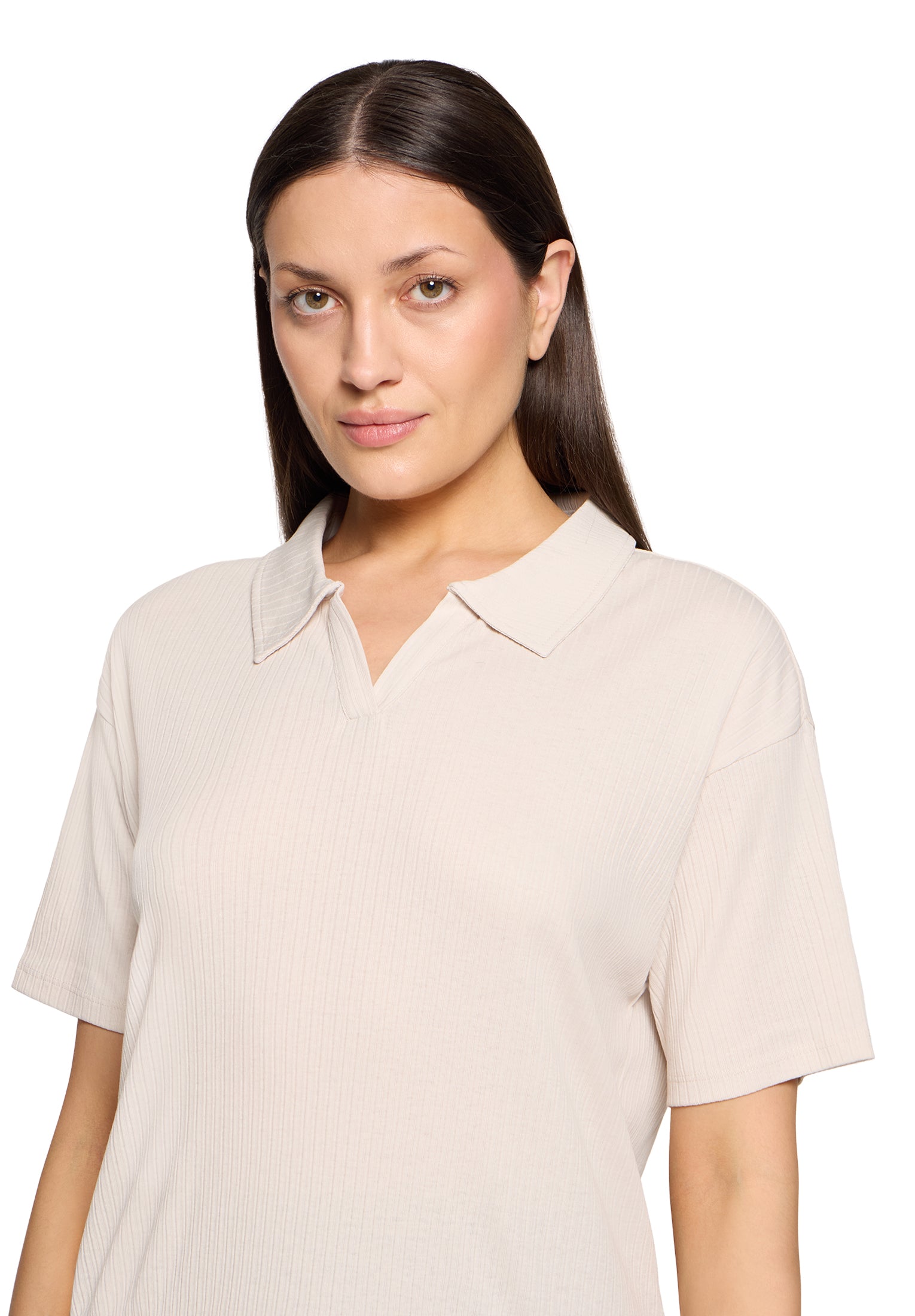 Poloshirt - Rippstruktur