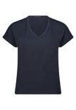 Strukturshirt - V-Neck