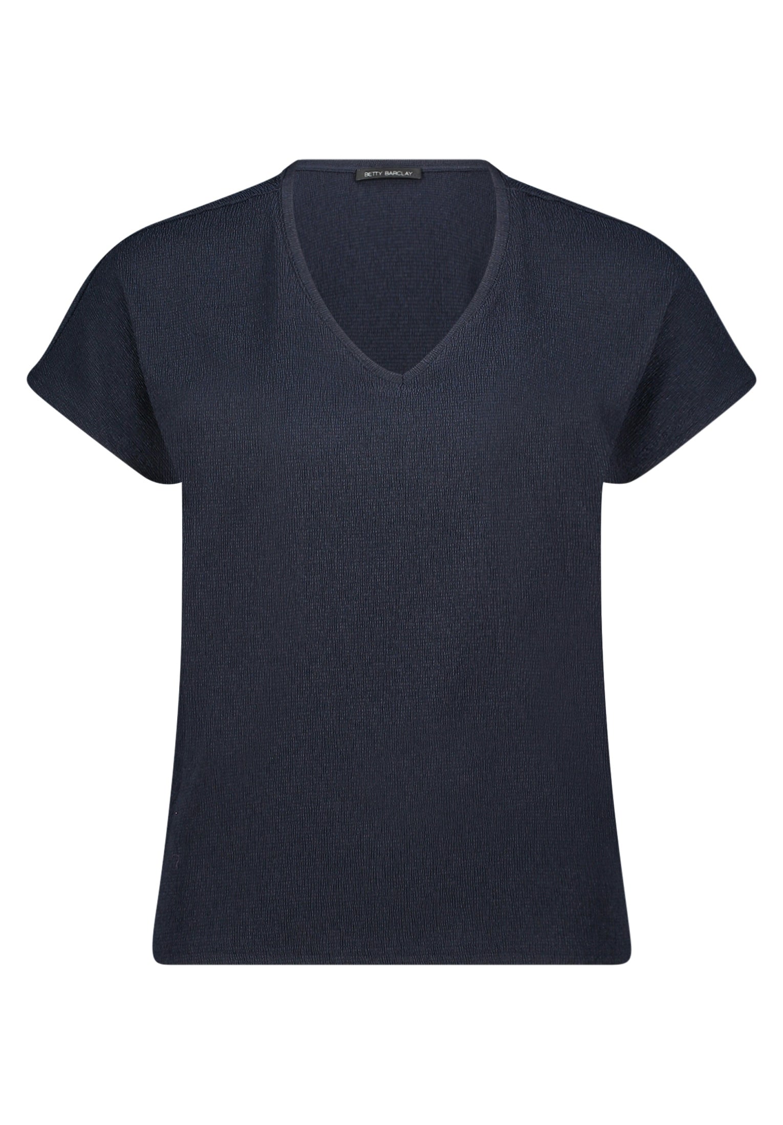 Strukturshirt - V-Neck