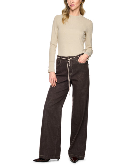 Langarmshirt - Lurex