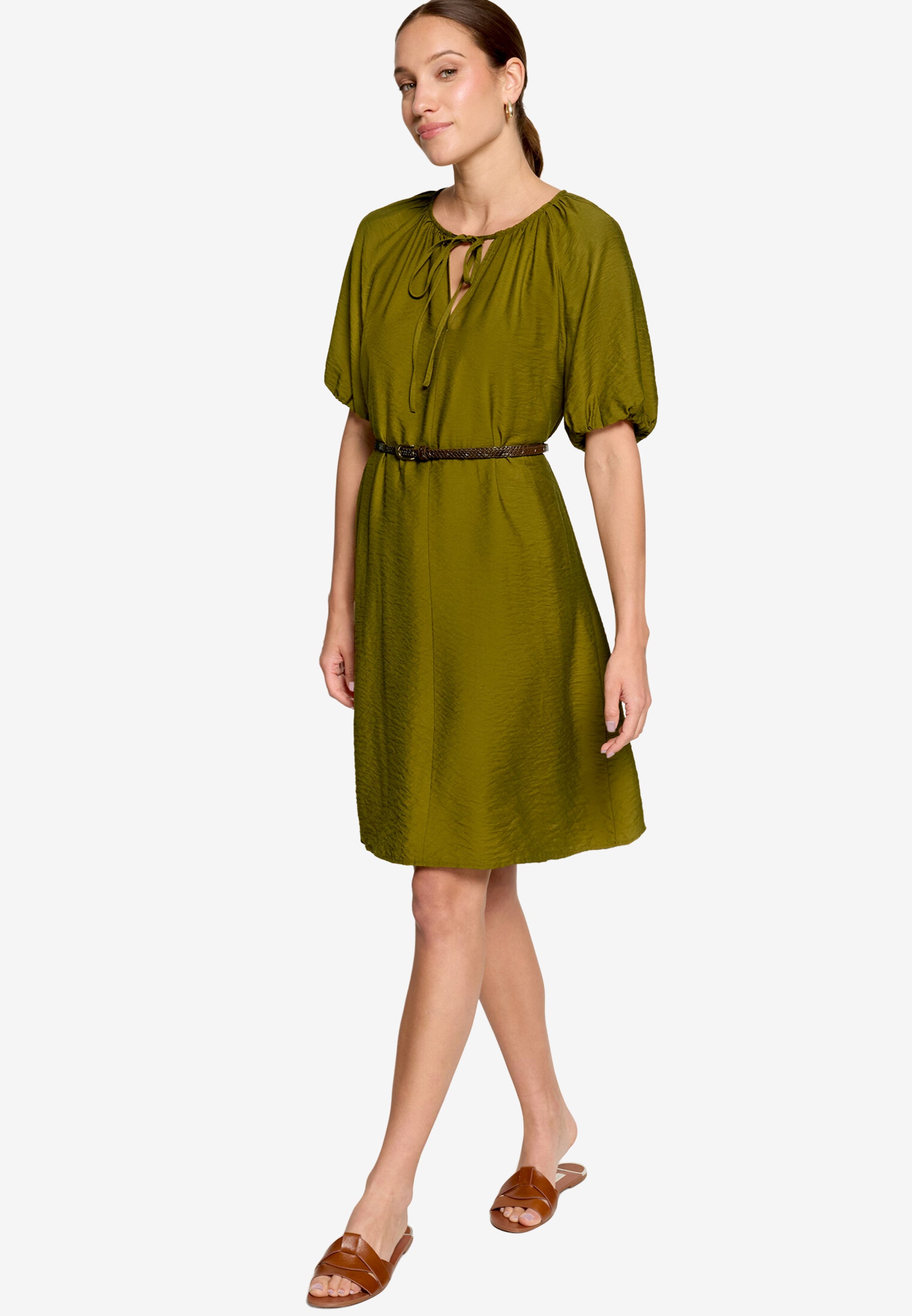 Kleid - Flechtgürtel