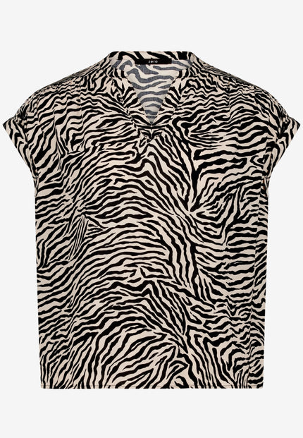 Schlupfbluse - Zebraprint