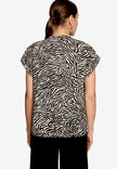 Schlupfbluse - Zebraprint