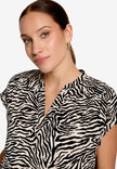 Schlupfbluse - Zebraprint