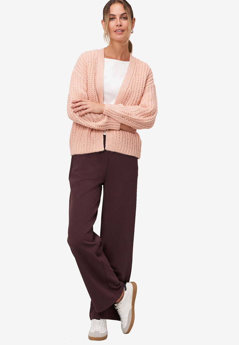 Grobstrickjacke - offener Style