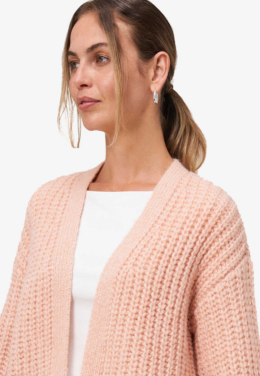 Grobstrickjacke - offener Style
