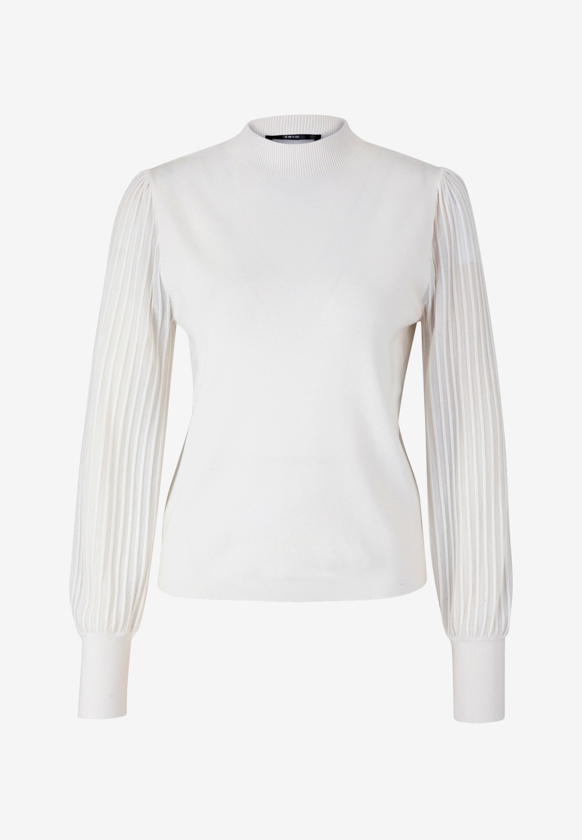 Strickpullover - transparente Ärmel