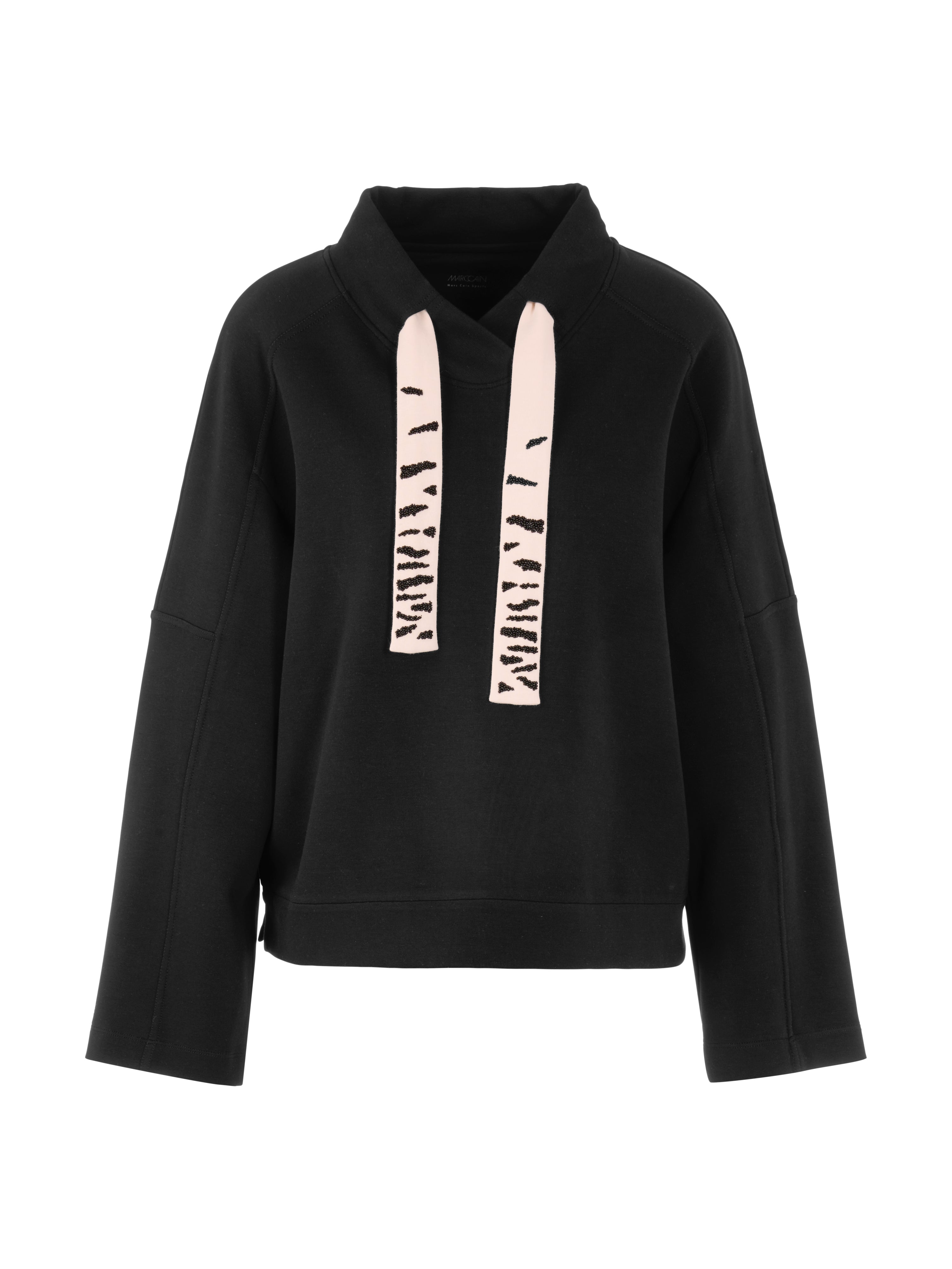 Sweatshirt - Perlenapplikation