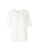 Blusenshirt aus Material-Mix