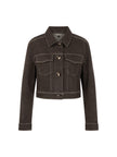 Jeansjacke - Lurexgarn