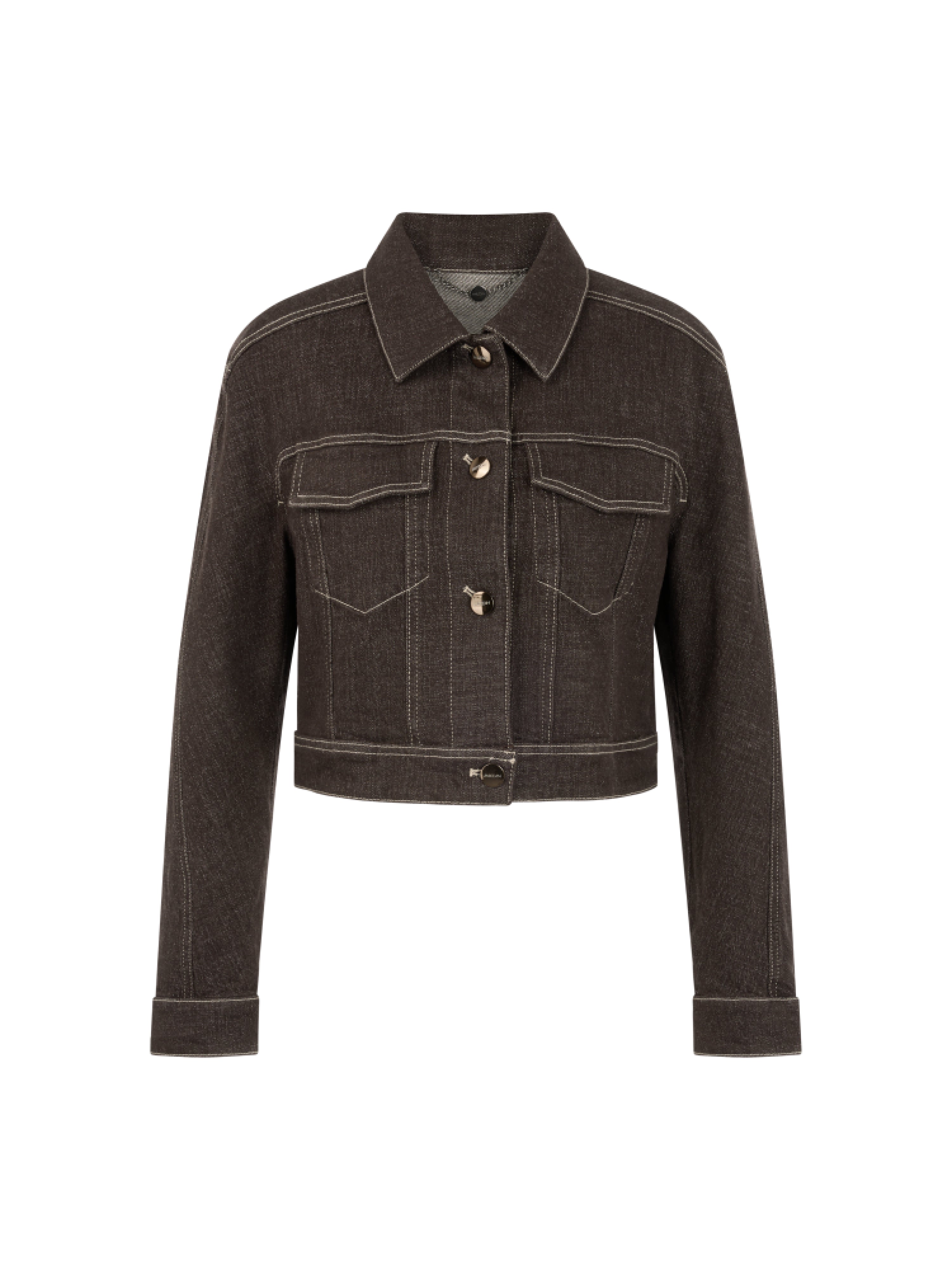 Jeansjacke - Lurexgarn