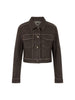 Jeansjacke - Lurexgarn